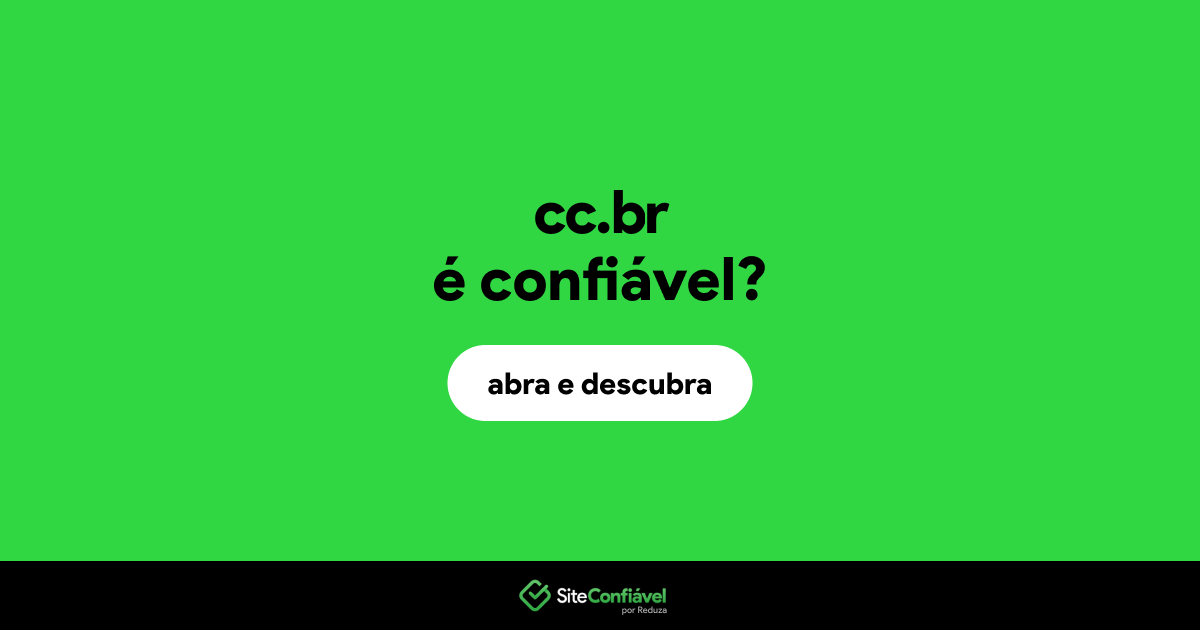O site cc.br é confiável?