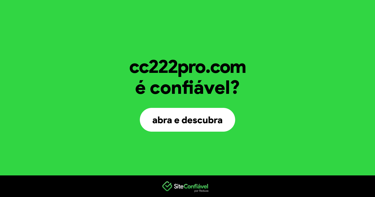 O site cc222pro.com é confiável?