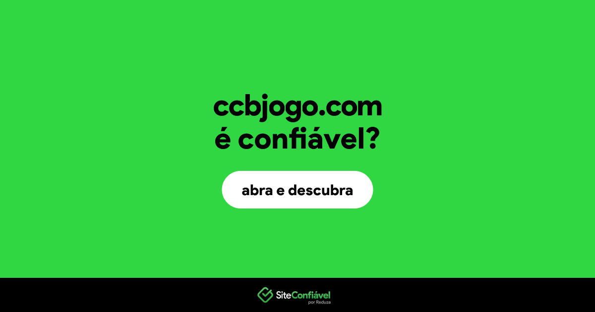 O site ccbjogo.com é confiável?