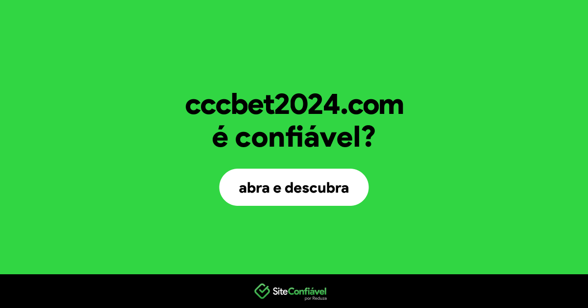 O site cccbet2024.com é confiável?