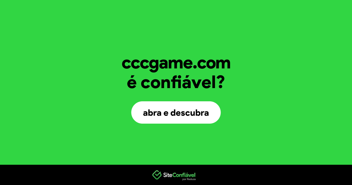 O site cccgame.com é confiável?