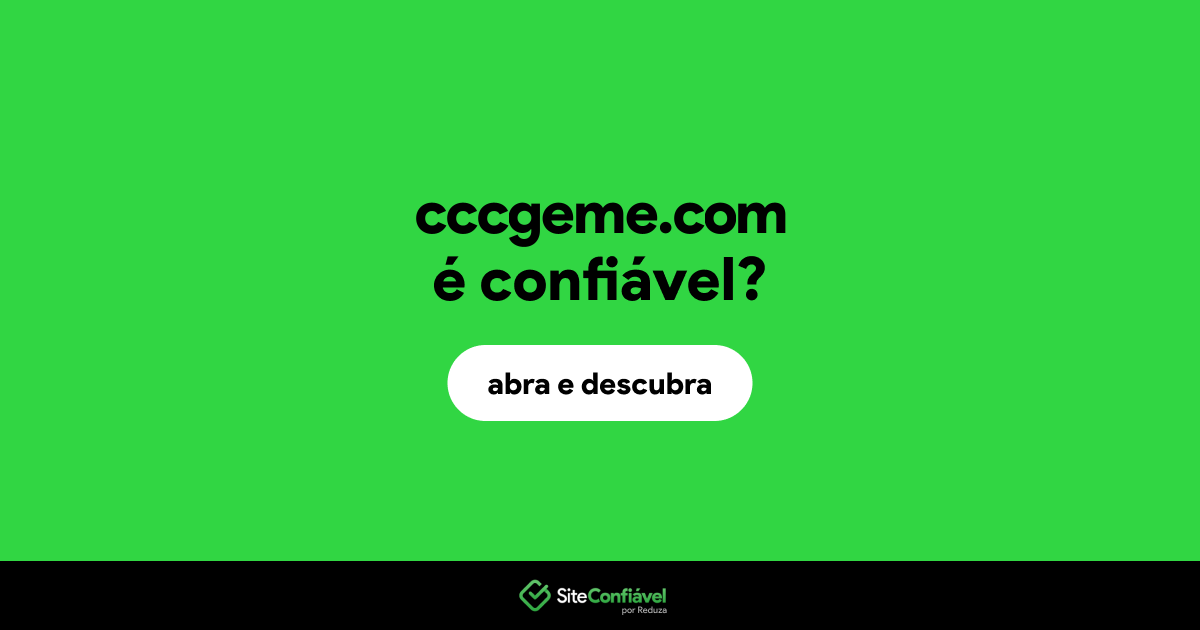 O site cccgeme.com é confiável?