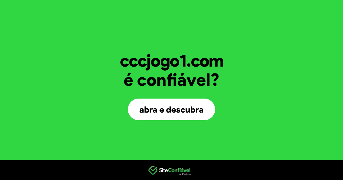O site cccjogo1.com é confiável?