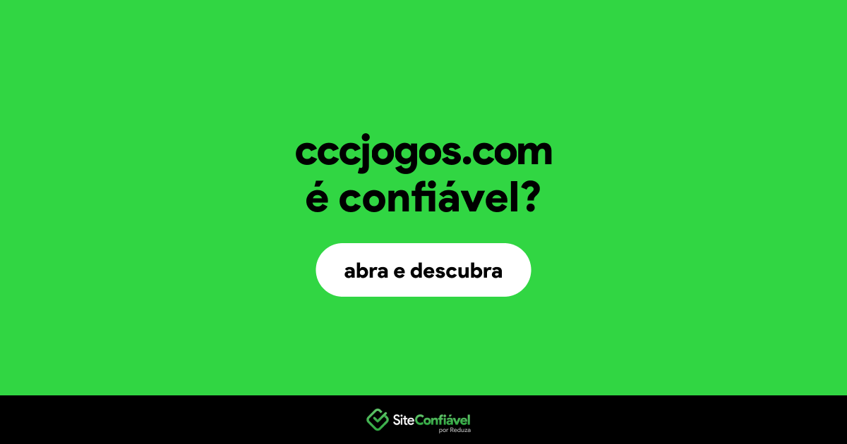 O site cccjogos.com é confiável?