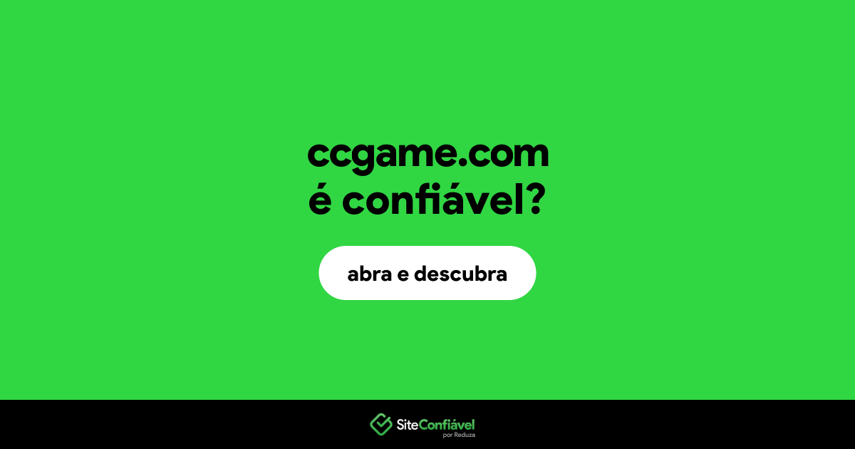 O site ccgame.com é confiável?