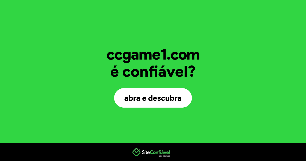 O site ccgame1.com é confiável?
