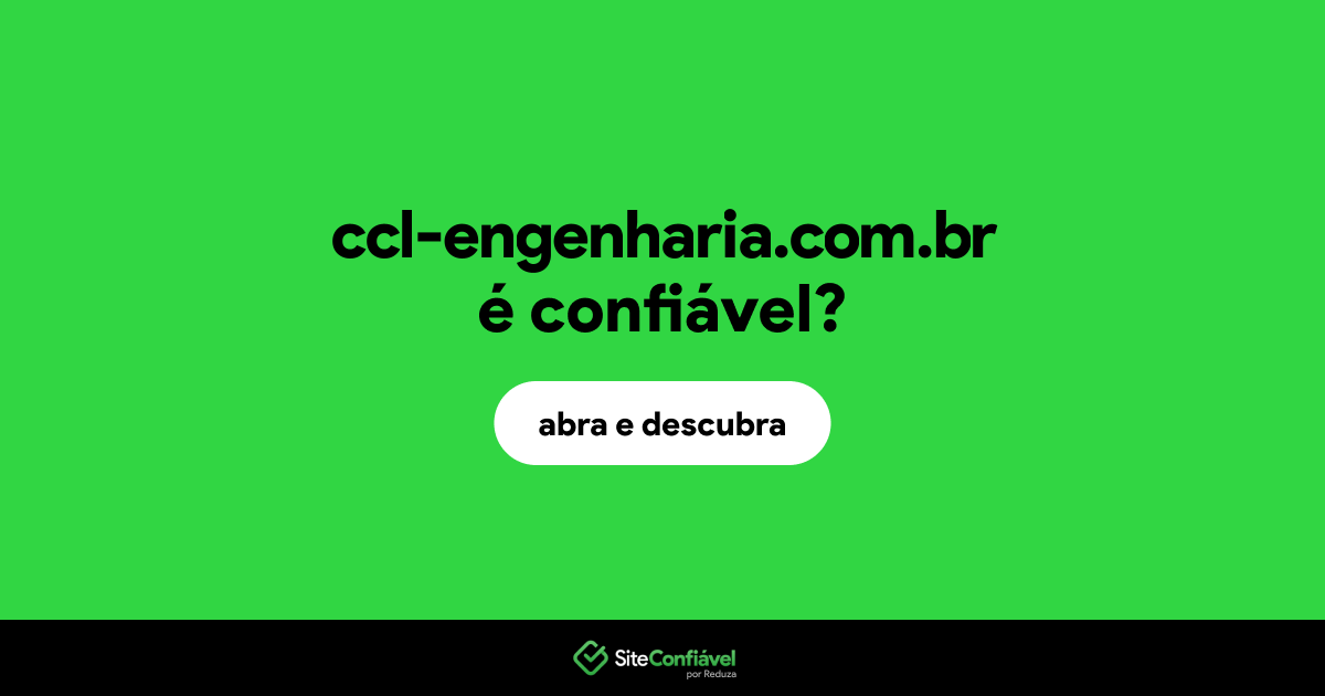 O site ccl-engenharia.com.br é confiável?