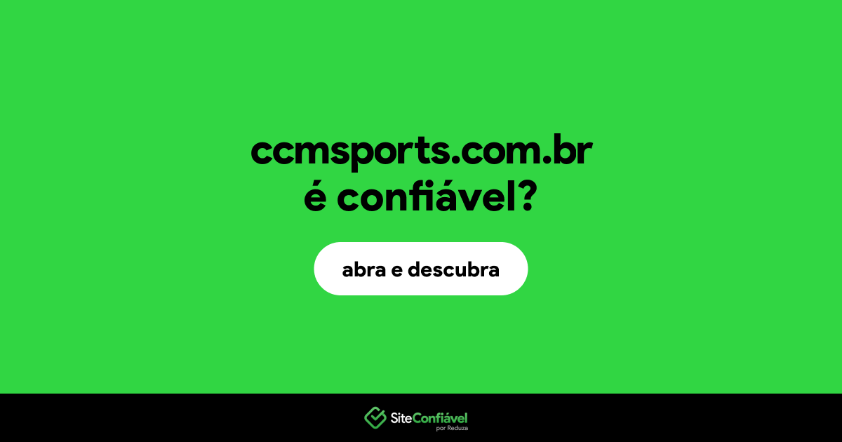 O site ccmsports.com.br é confiável?