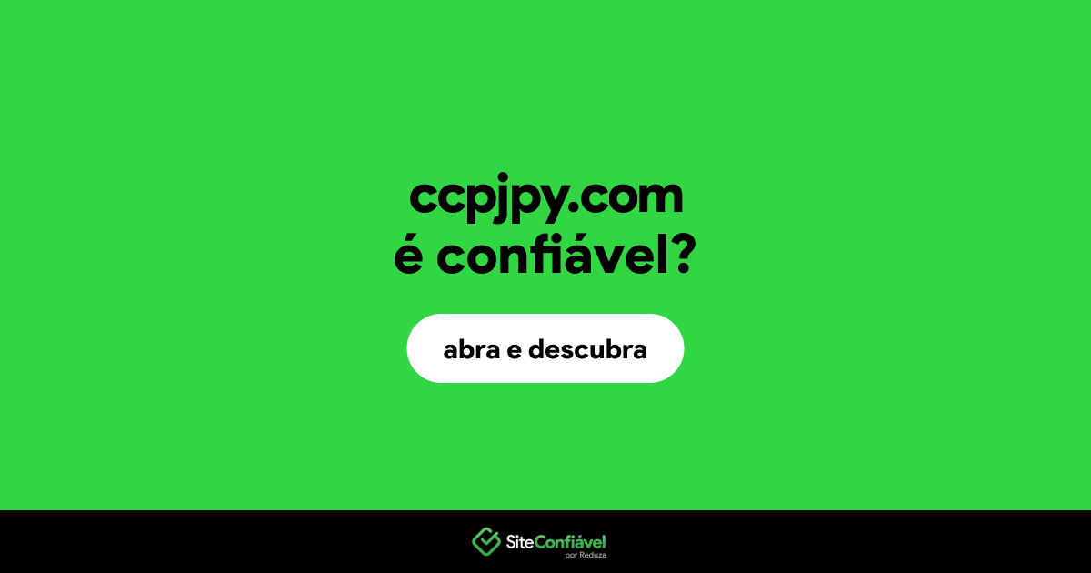 O site ccpjpy.com é confiável?
