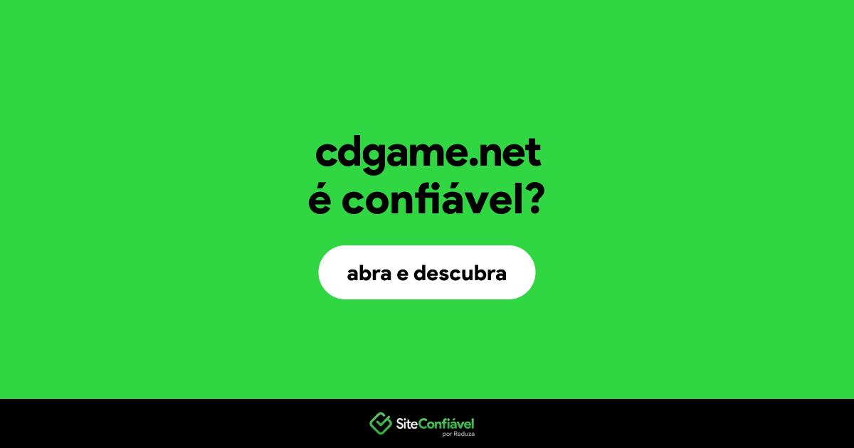 O site cdgame.net é confiável?
