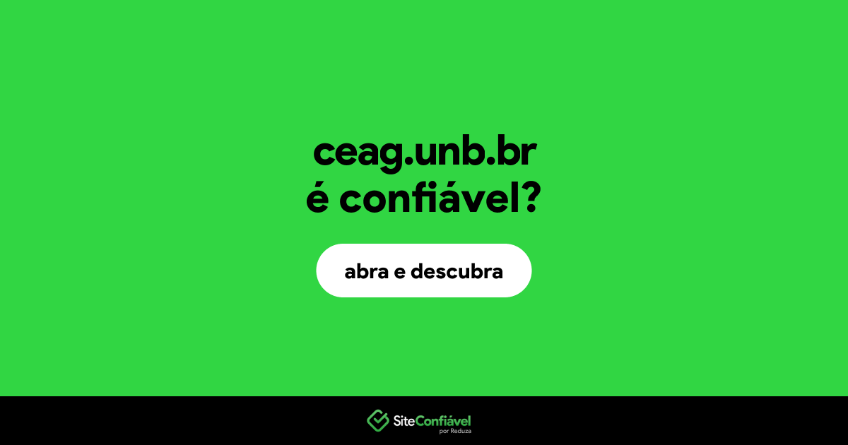 O site ceag.unb.br é confiável?