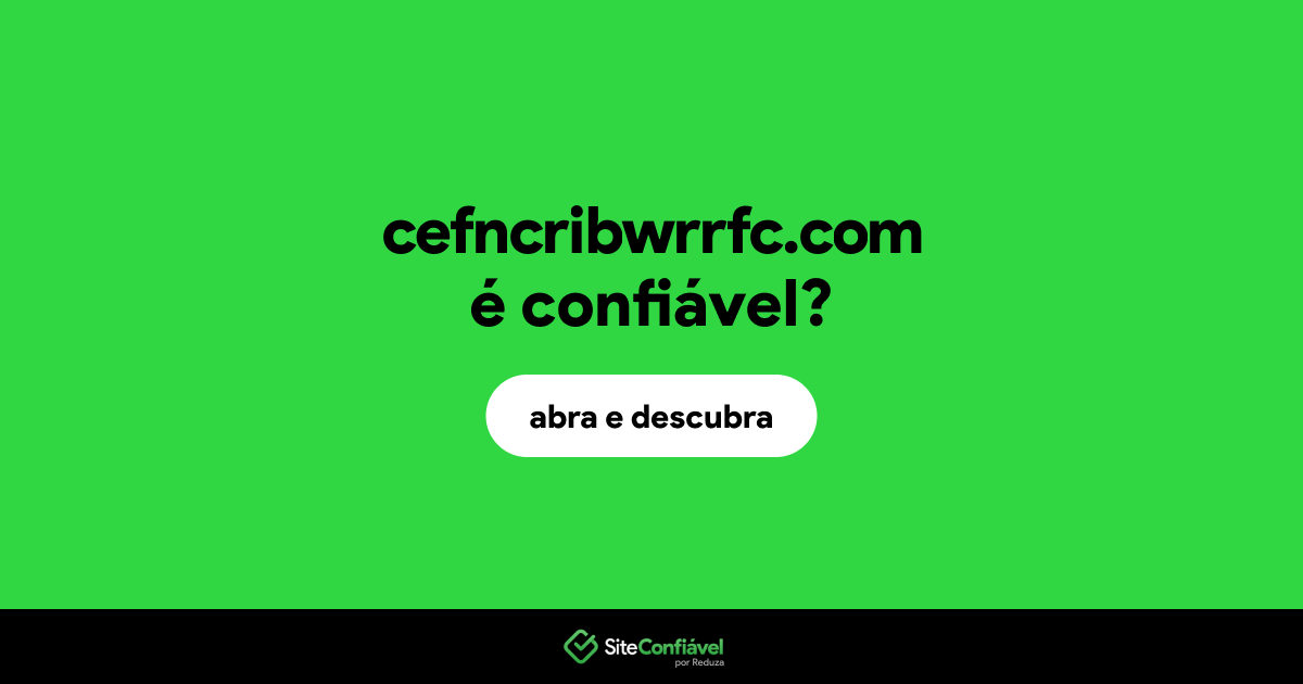 O site cefncribwrrfc.com é confiável?