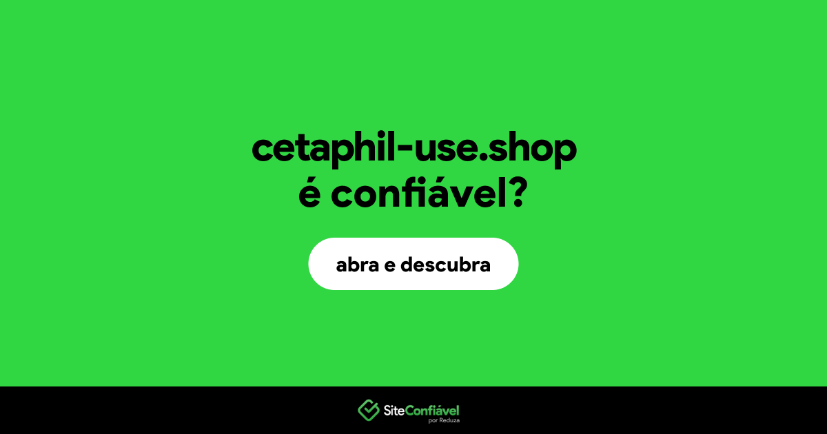 O site cetaphil-use.shop é confiável?