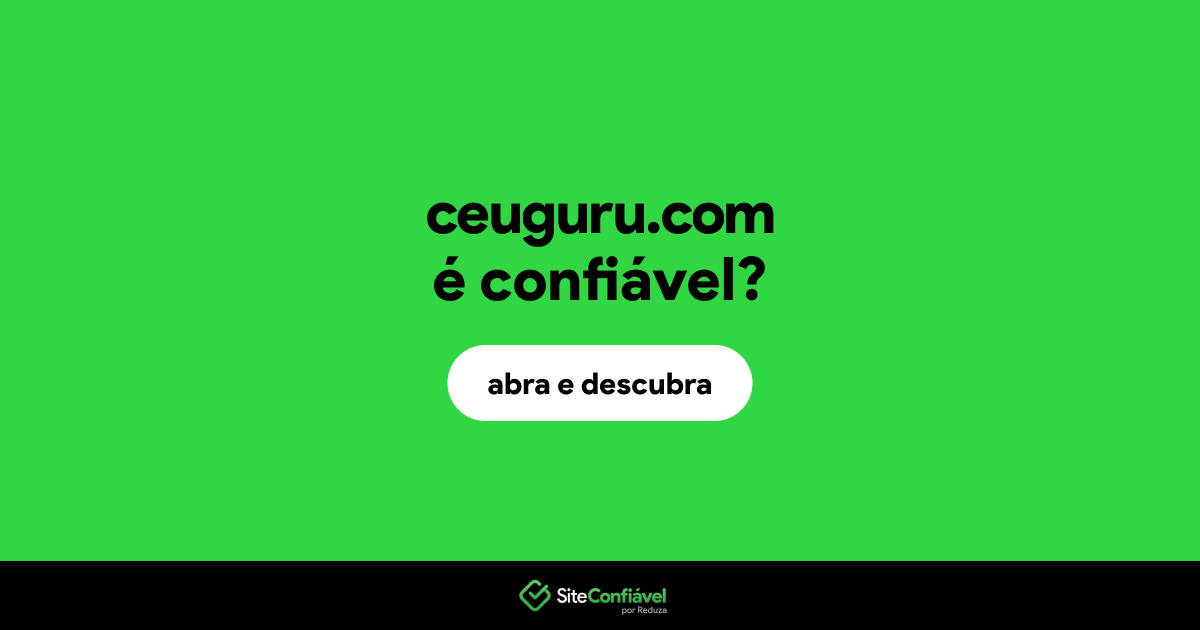O site ceuguru.com é confiável?