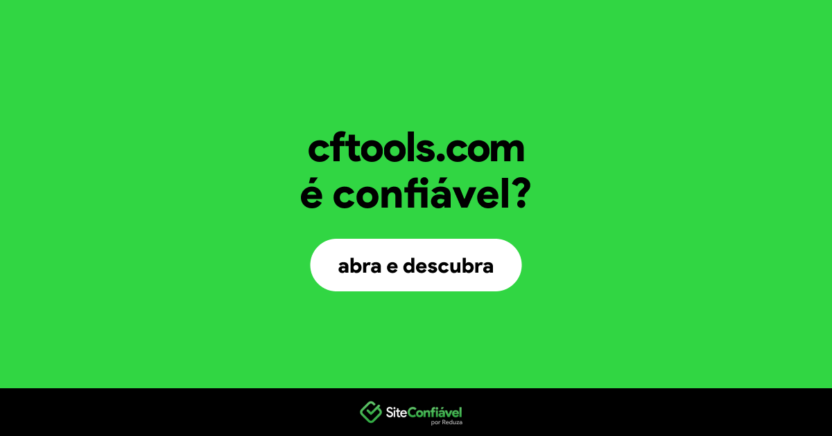 O site cftools.com é confiável?