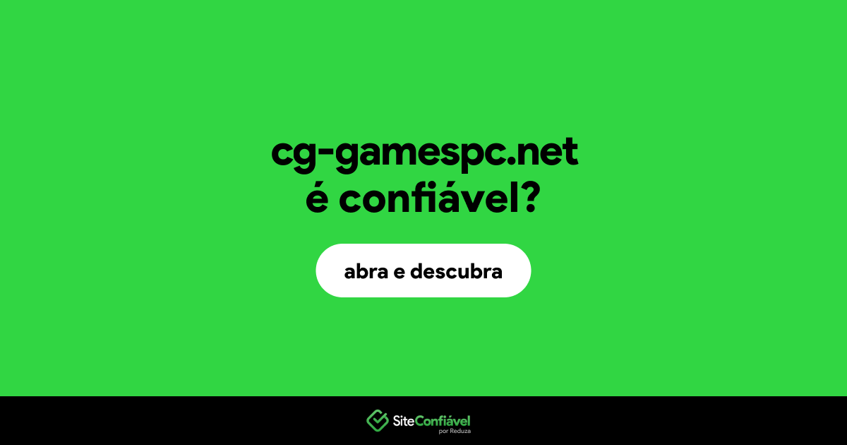 O site cg-gamespc.net é confiável?