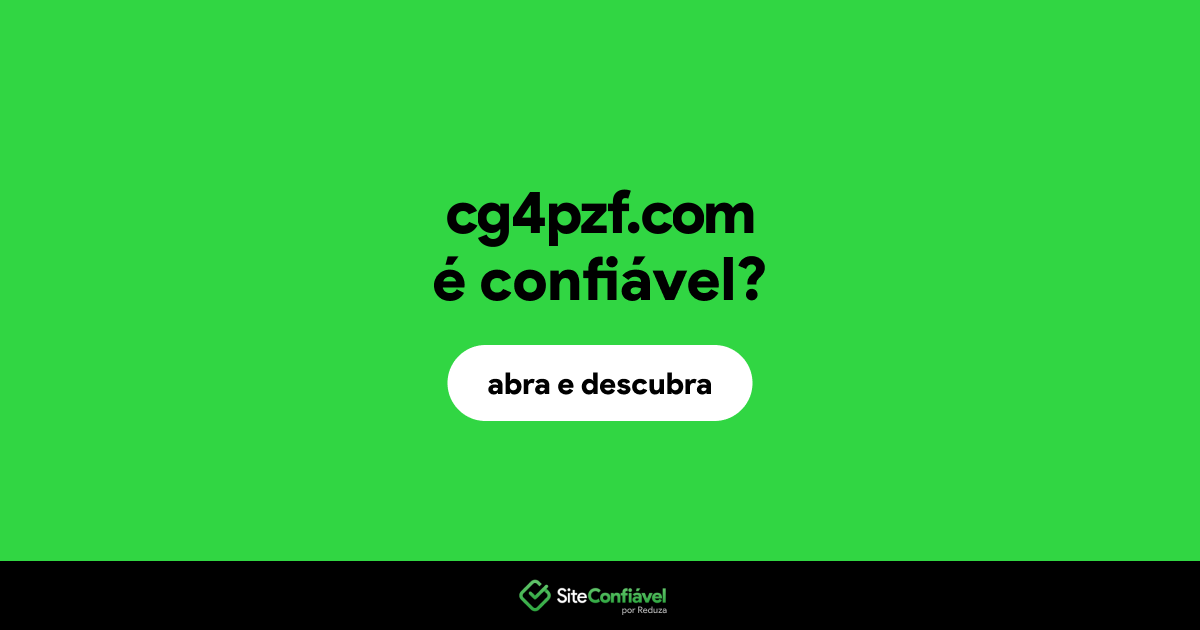 O site cg4pzf.com é confiável?