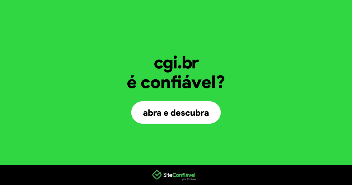 O site cgi.br é confiável?