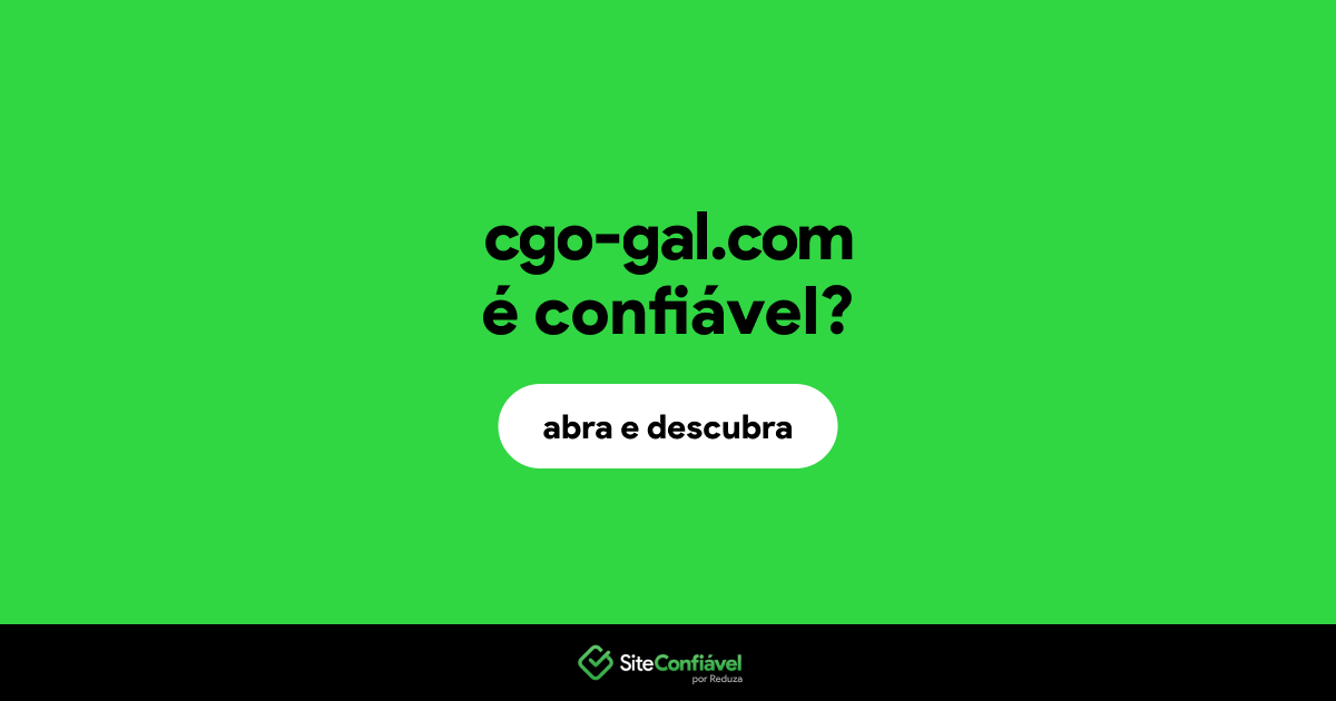 O site cgo-gal.com é confiável?