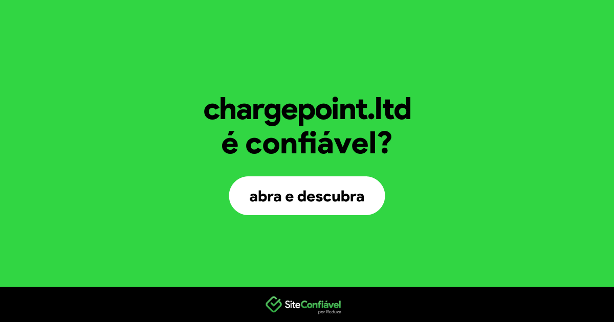 O site chargepoint.ltd é confiável?