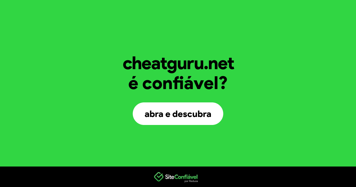 O site cheatguru.net é confiável?