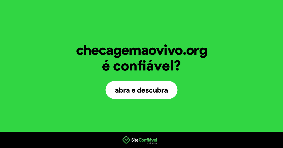 O site checagemaovivo.org é confiável?