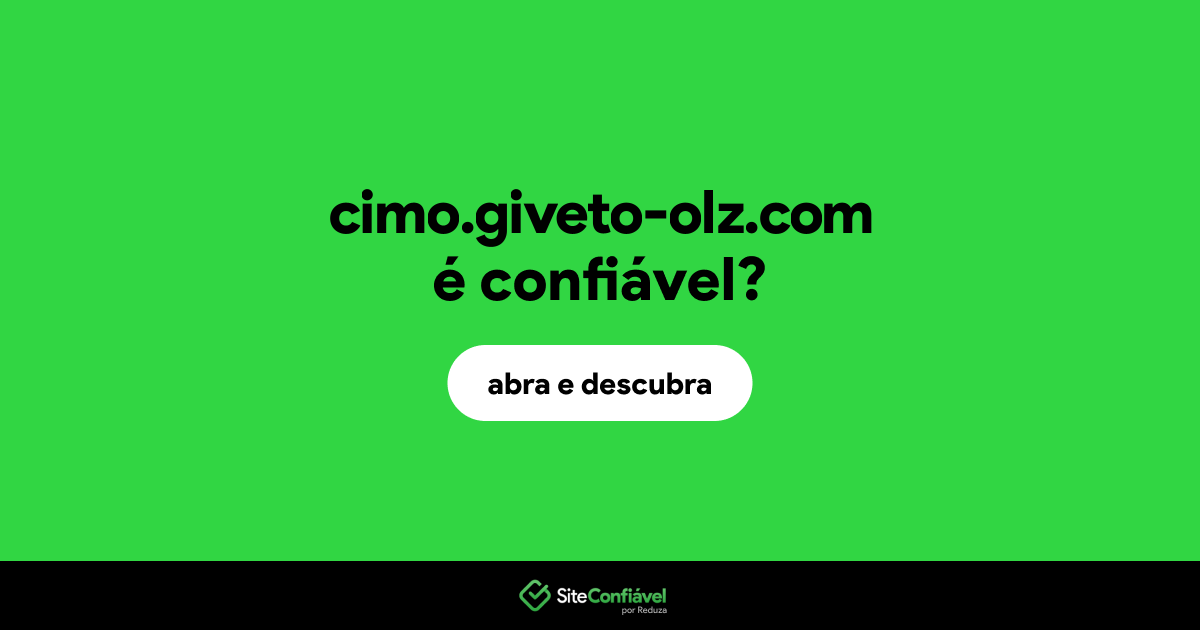 O site cimo.giveto-olz.com é confiável?