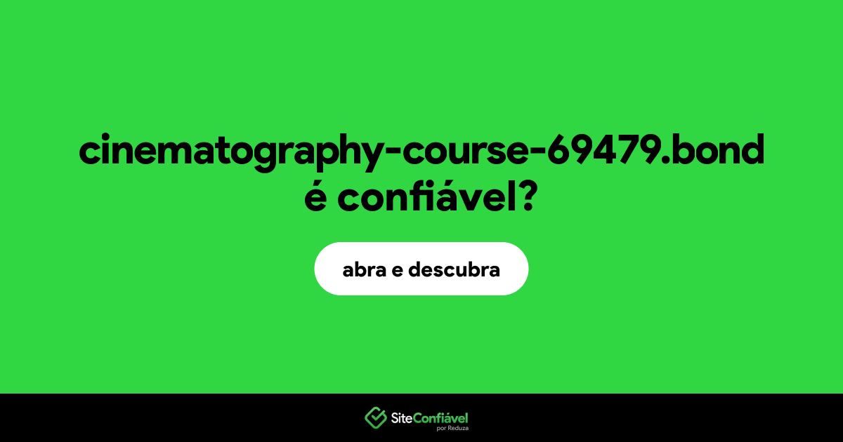 O site cinematography-course-69479.bond é confiável?