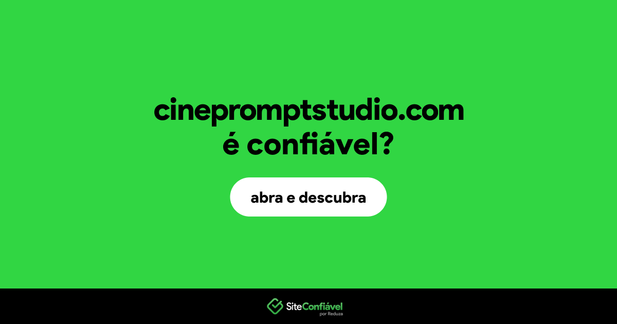O site cinepromptstudio.com é confiável?