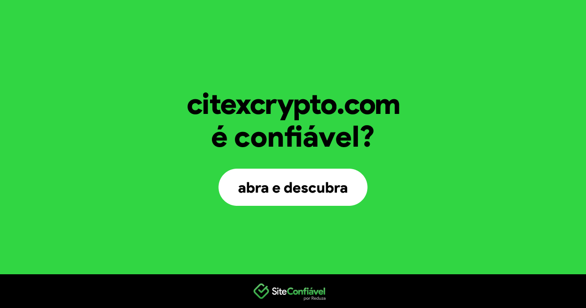 O site citexcrypto.com é confiável?