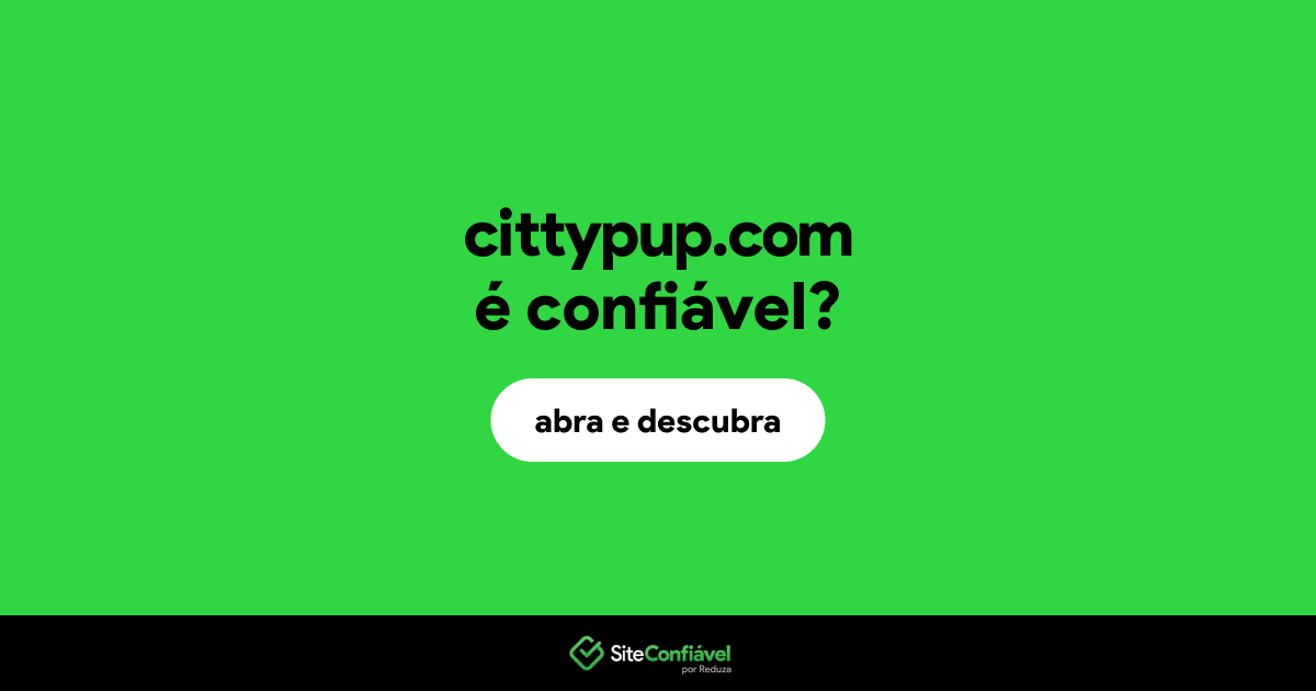 O site cittypup.com é confiável?