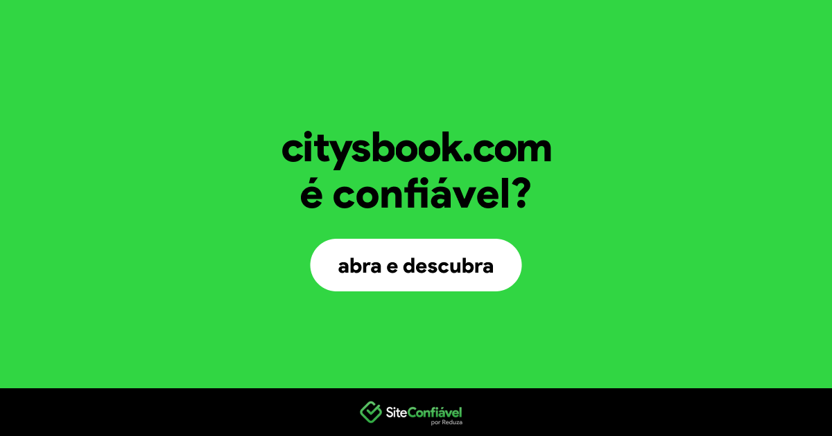 O site citysbook.com é confiável?