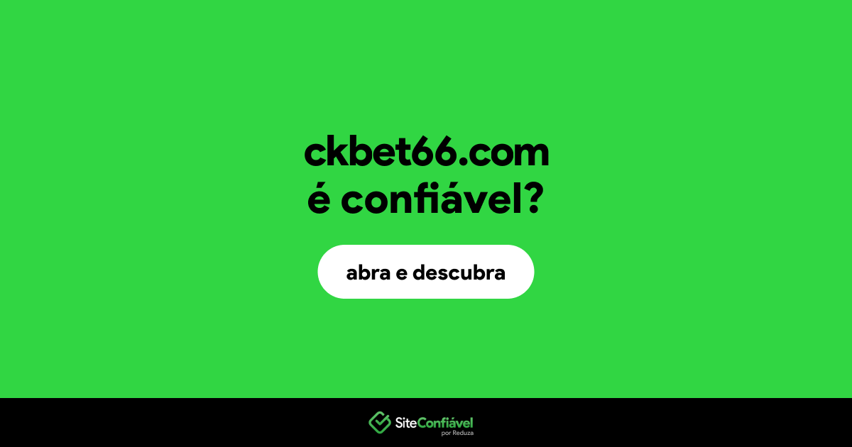 O site ckbet66.com é confiável?