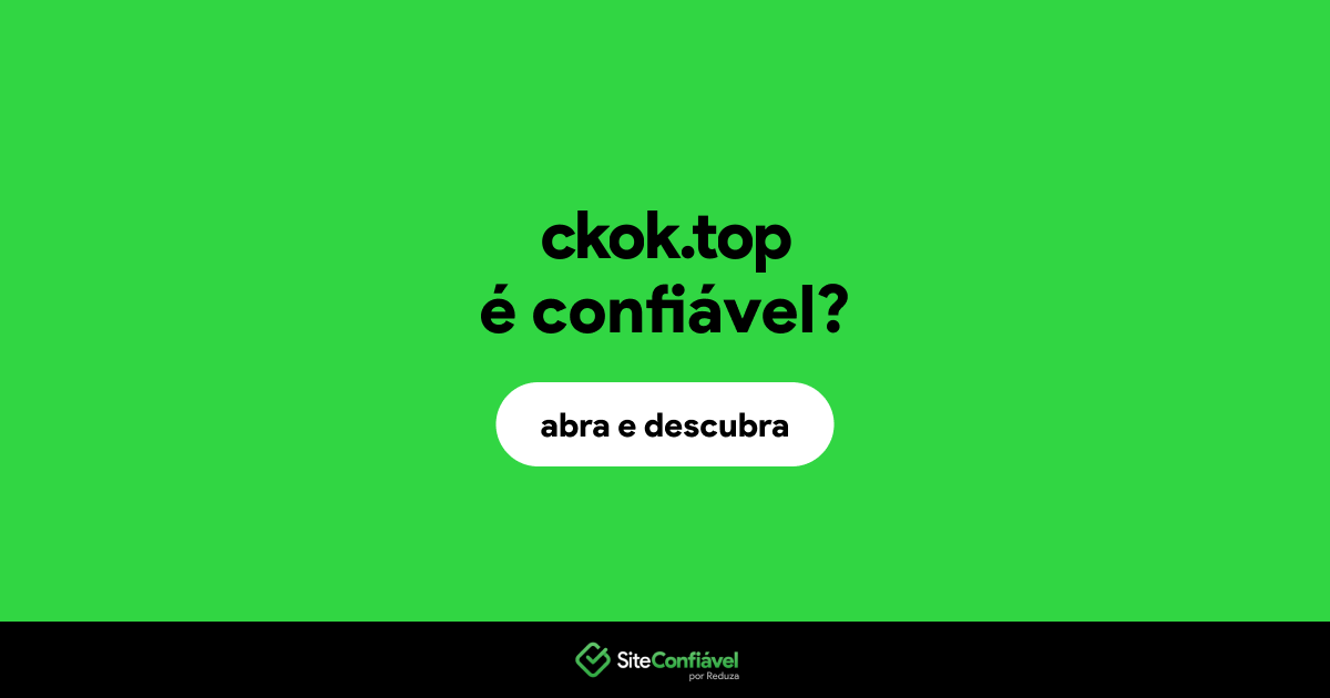 O site ckok.top é confiável?