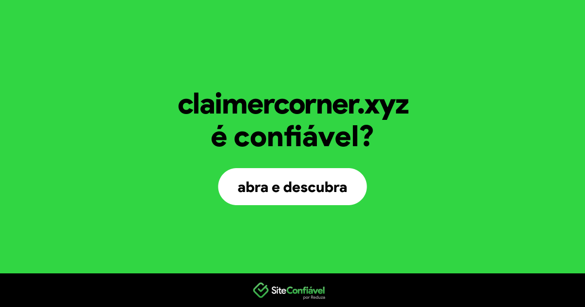 O site claimercorner.xyz é confiável?