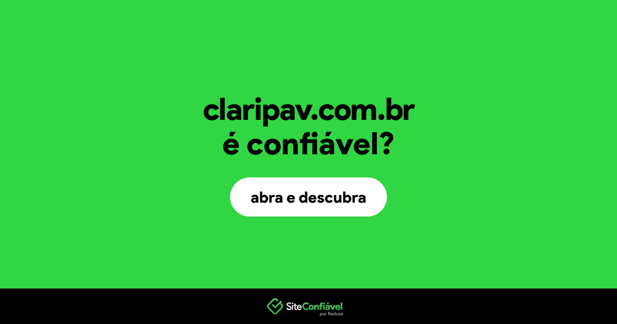 O site claripav.com.br é confiável?