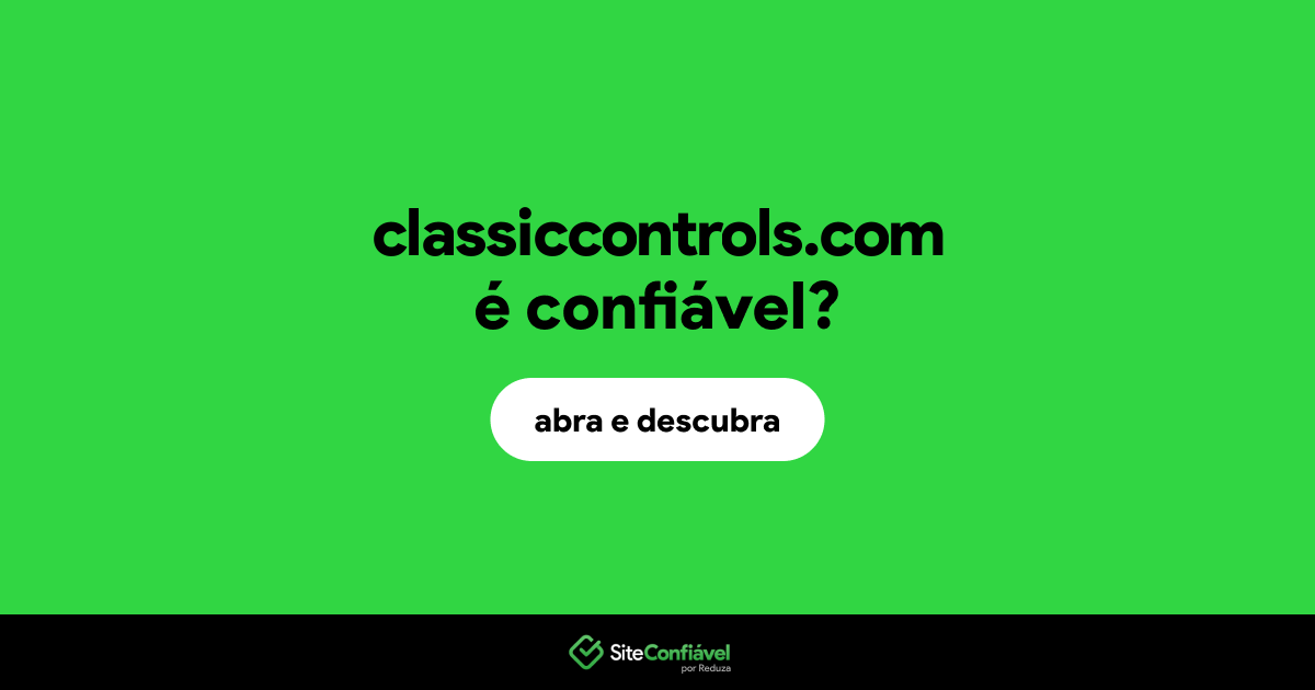 O site classiccontrols.com é confiável?