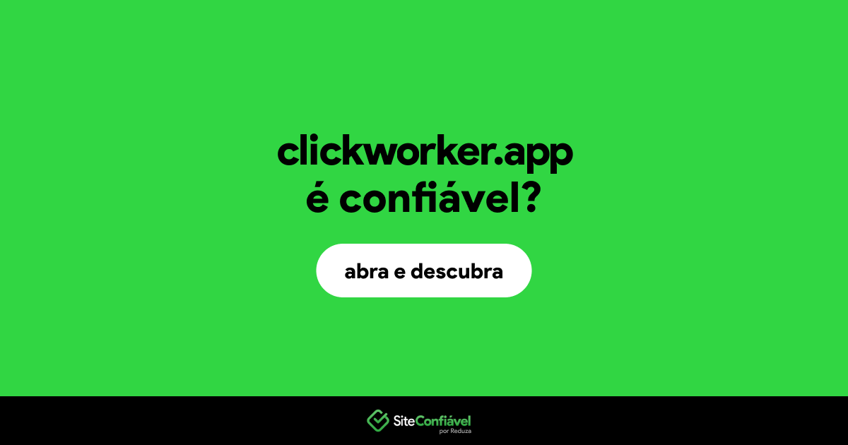 O site clickworker.app é confiável?