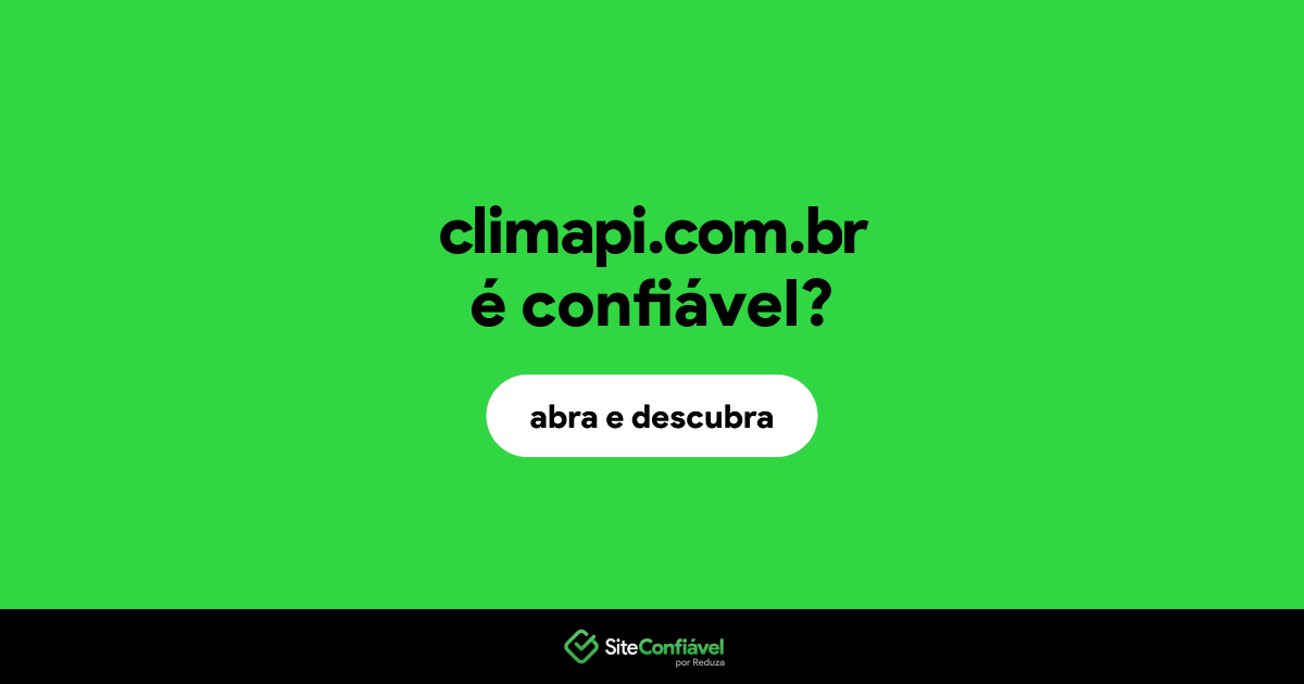 O site climapi.com.br é confiável?