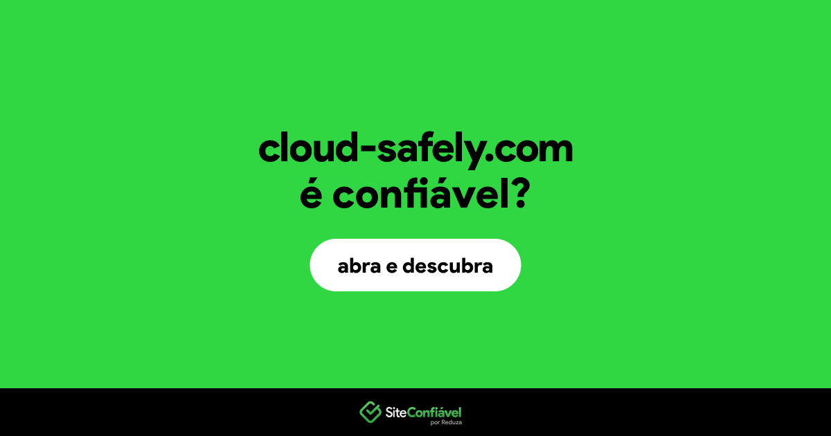 O site cloud-safely.com é confiável?