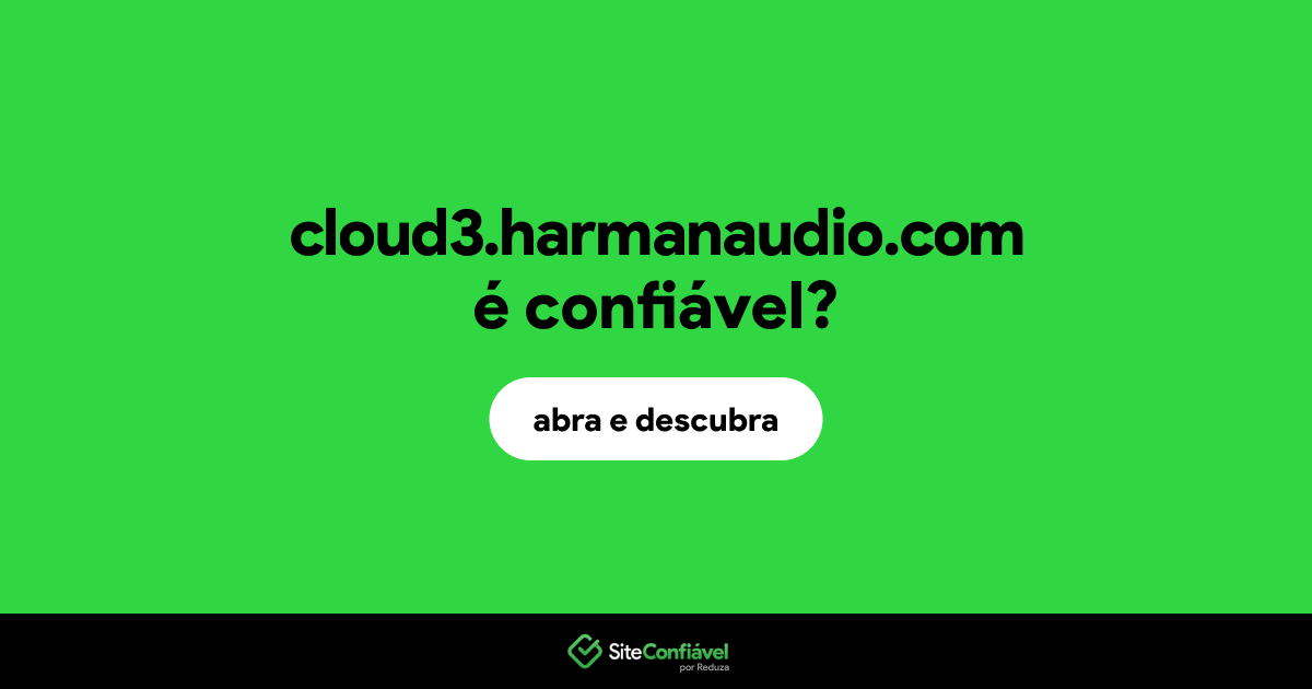 O site cloud3.harmanaudio.com é confiável?