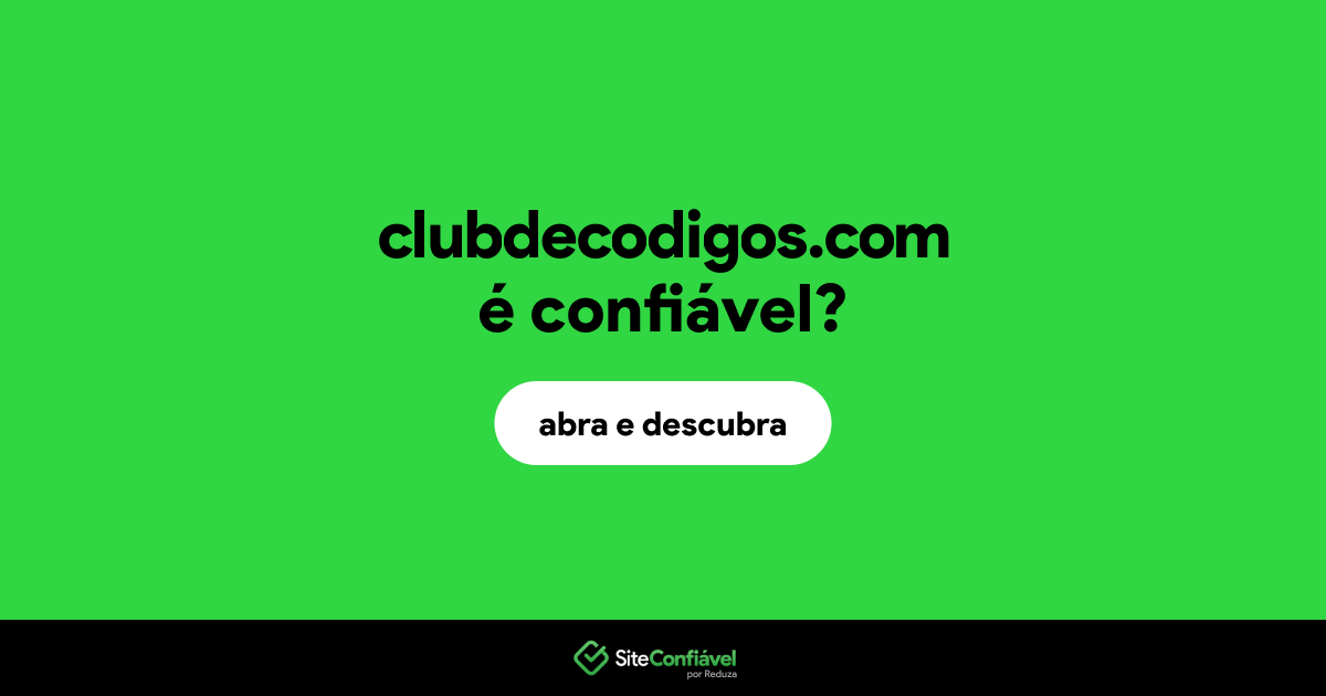 O site clubdecodigos.com é confiável?