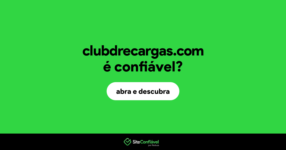 O site clubdrecargas.com é confiável?