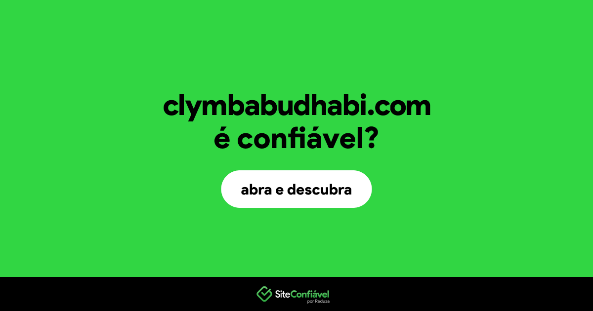 O site clymbabudhabi.com é confiável?