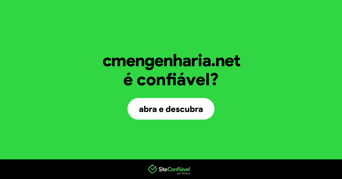 O site cmengenharia.net é confiável?