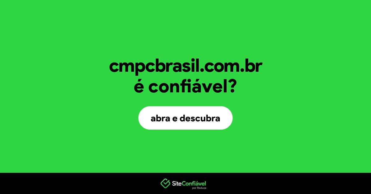O site cmpcbrasil.com.br é confiável?