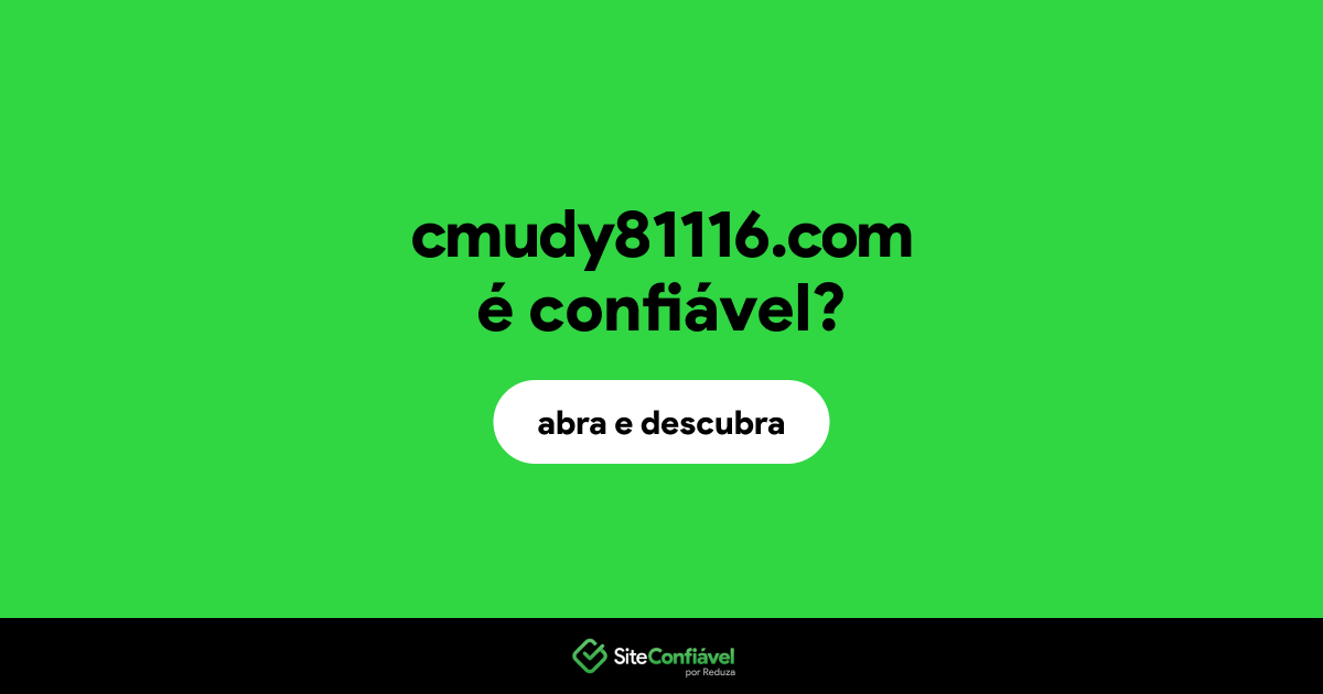 O site cmudy81116.com é confiável?