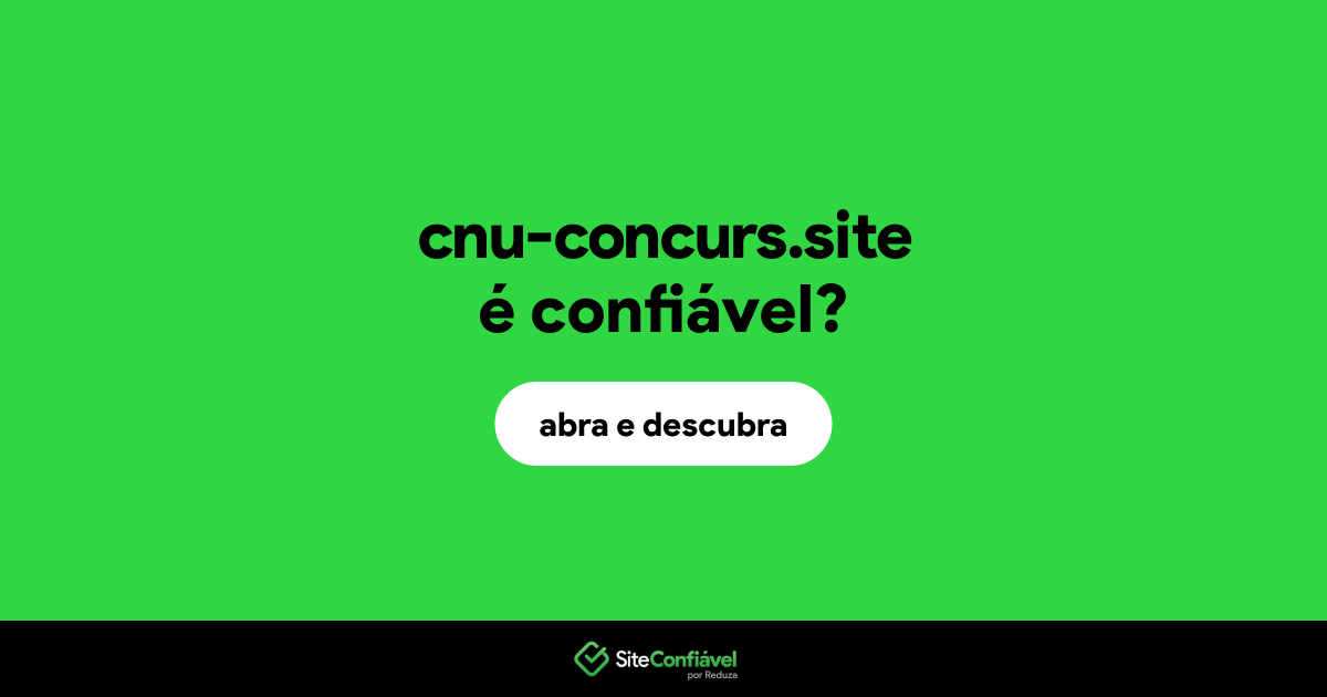 O site cnu-concurs.site é confiável?