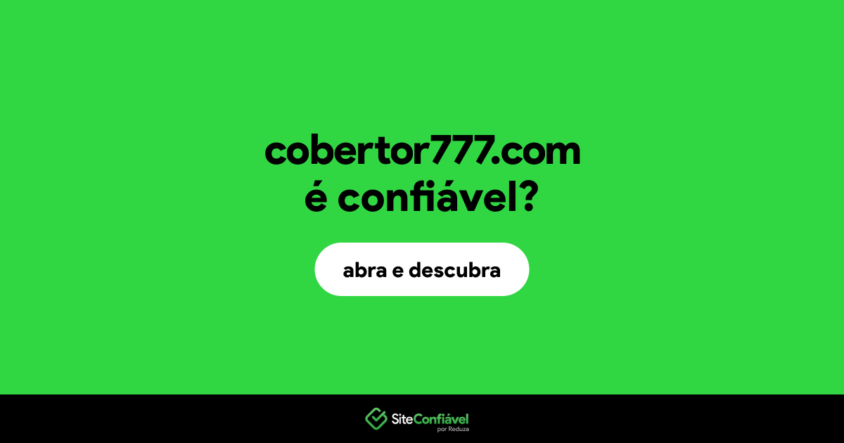 O site cobertor777.com é confiável?