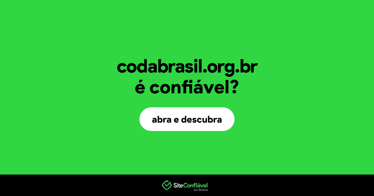O site codabrasil.org.br é confiável?